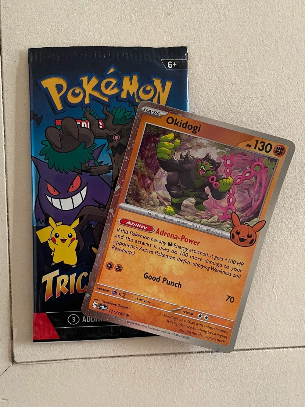 NEW okidogi holo pokemon card